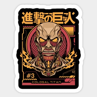 Colossal Titan Epic AOT Design Sticker